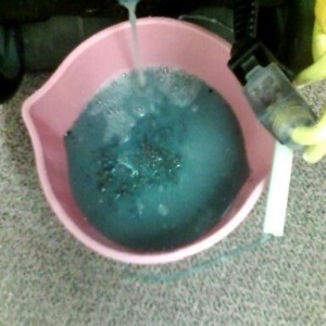 dirty water from carpet cleaning TM